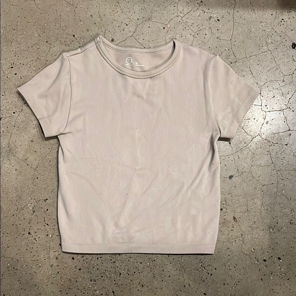 Gilly hicks ribbed baby tee